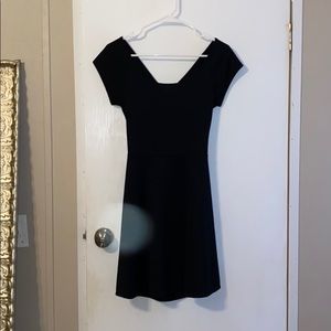 little black dress with cross back